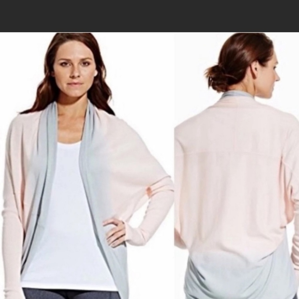 CALIA by Carrie Underwood Effortless Dip Dye Cocoon Cardigan Sweater